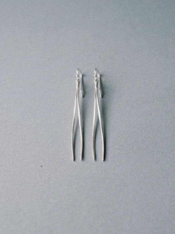 Серьги «Хвоя», серебро 925